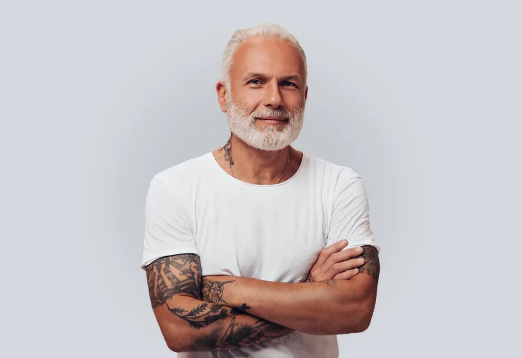 Testosterone Replacement Therapy | middle aged man with arms crossed